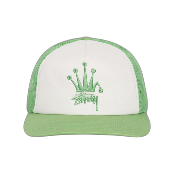 Stussy Crown Stock Trucker Hat Mint - Stylish and Comfortable