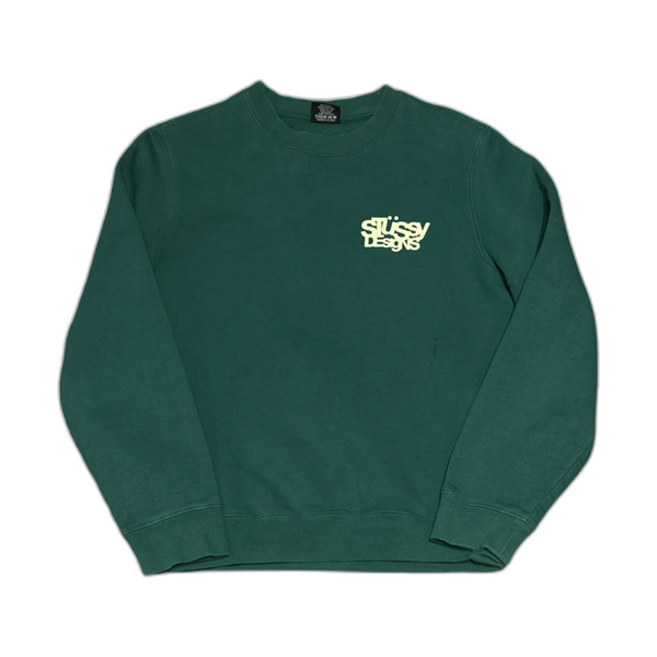 Stussy Designs Crewneck Green - Pre-Owned