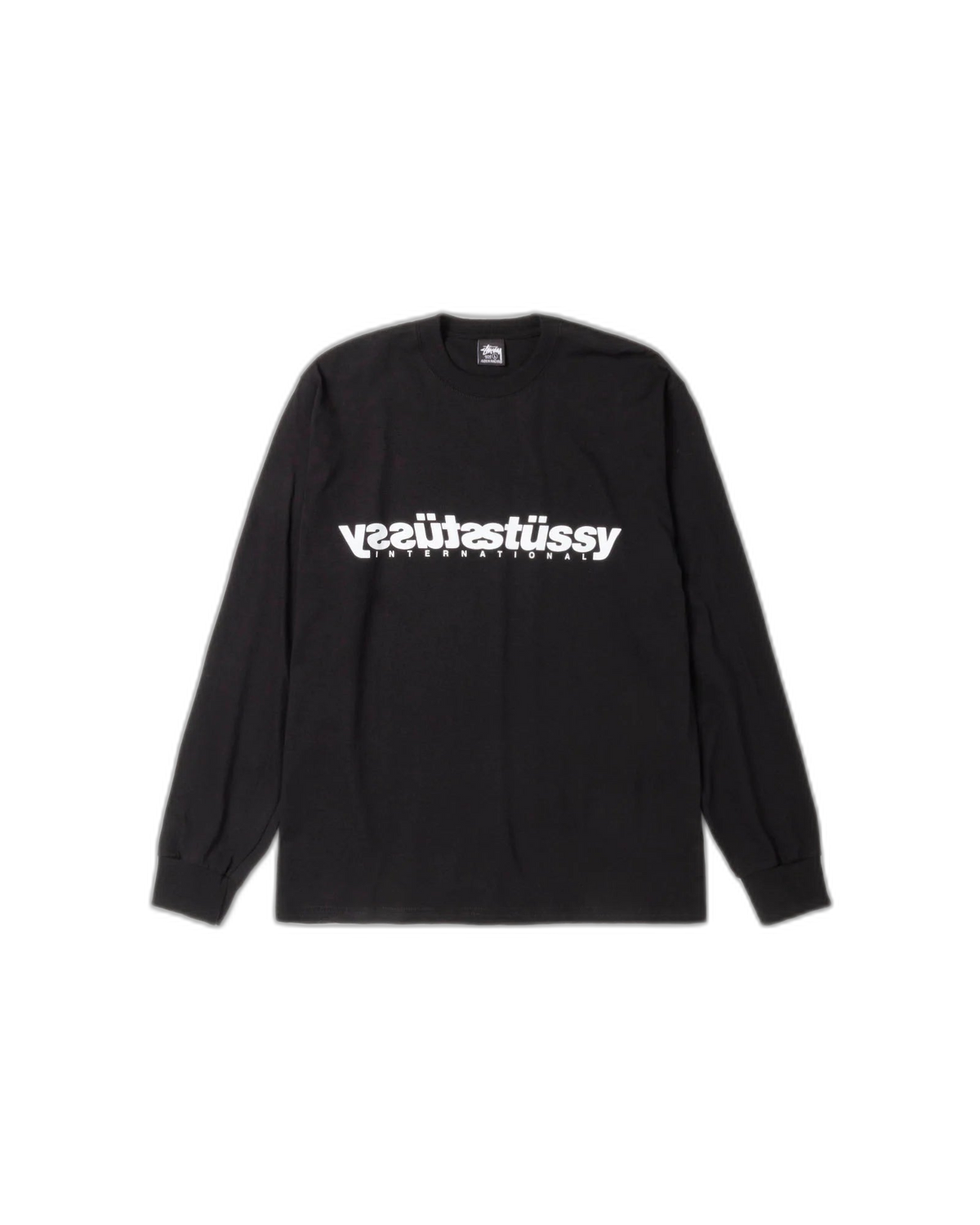 Stussy Mirror L/S Tee Black - Stylish Long Sleeve T-Shirt