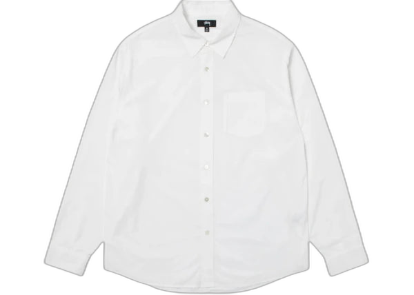 Stussy Standard Shirt White - Classic Streetwear Style