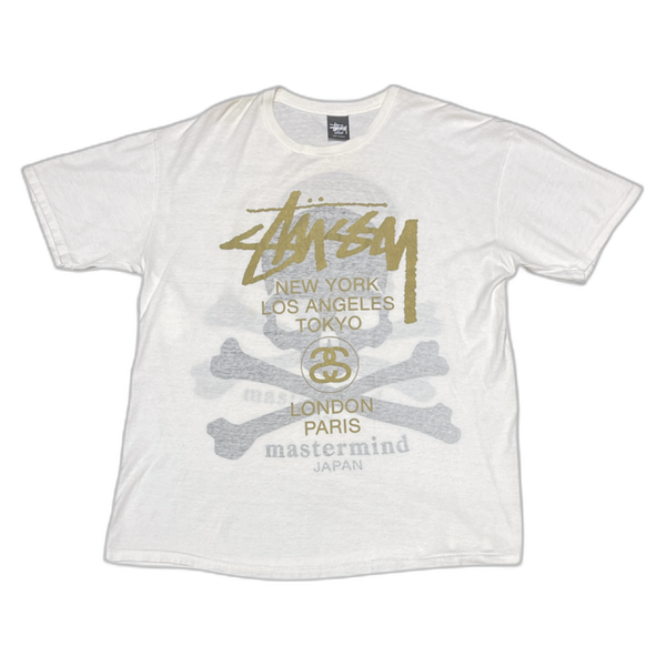 Stussy x Mastermind Tee white -L