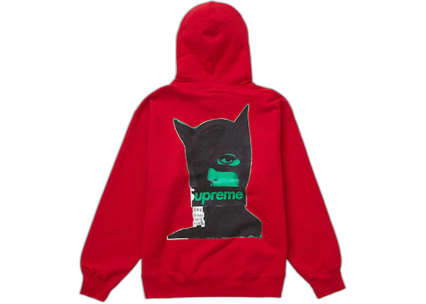 Supreme Catwoman Hooded Sweatshirt Red