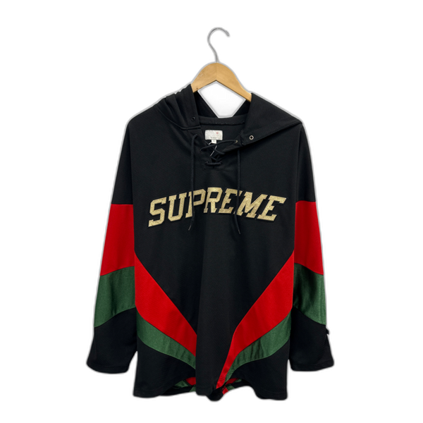 Supreme Hooded Hockey Jersey in Black