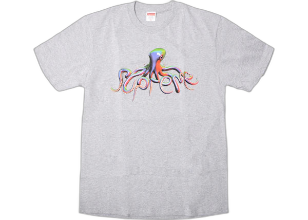 Supreme Tentacles Tee Heather Grey - Premium Comfort and Style