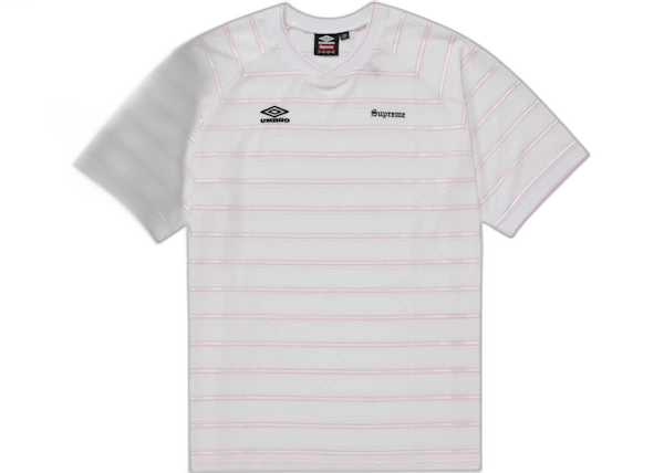 Supreme Umbro Stripe Soccer Jersey - White