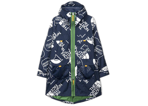 The North Face x Brain Dead 76 Oversized Mountain Parka - Navy