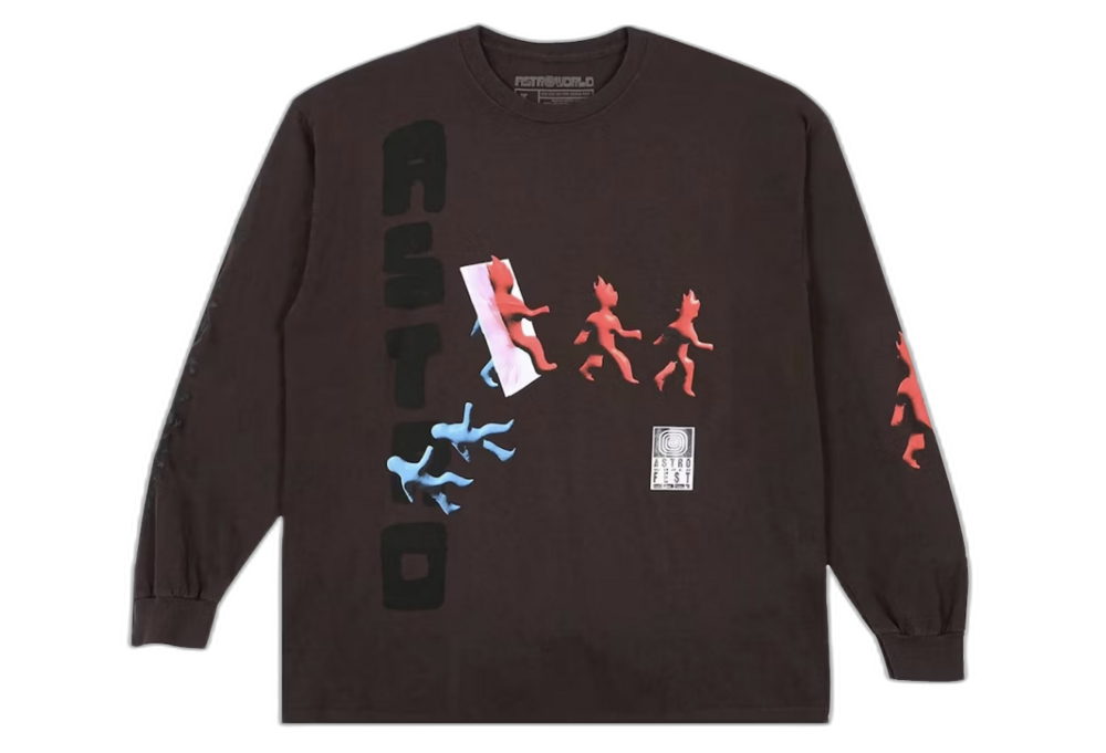 Travis Scott Otherside Long-Sleeve T-shirt Brown