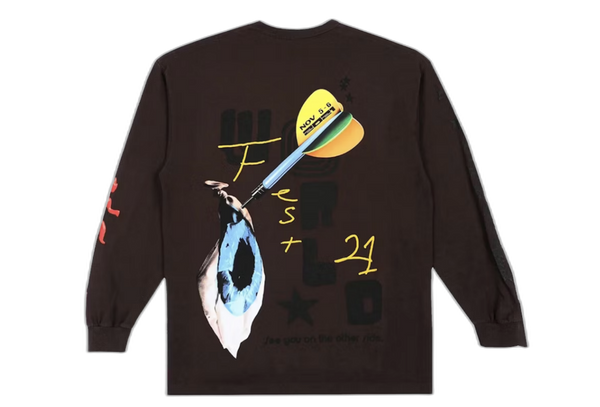 Travis Scott Otherside Long-Sleeve T-shirt Brown