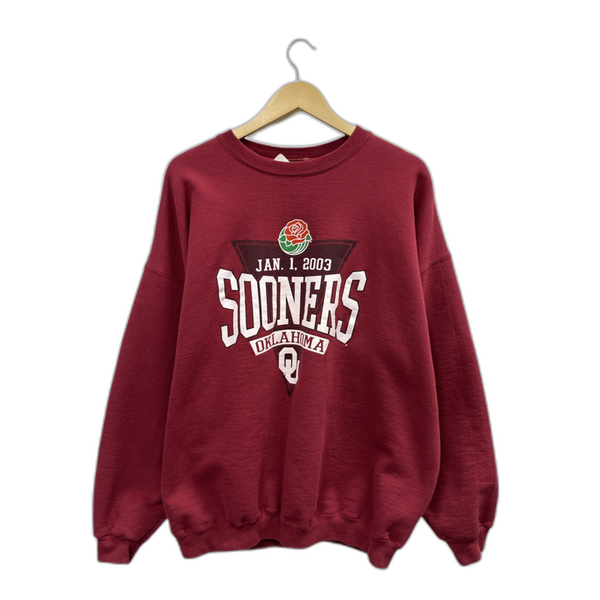 Vintage Hanes Oklahoma Sooners Rose Bowl 2003 Crewneck