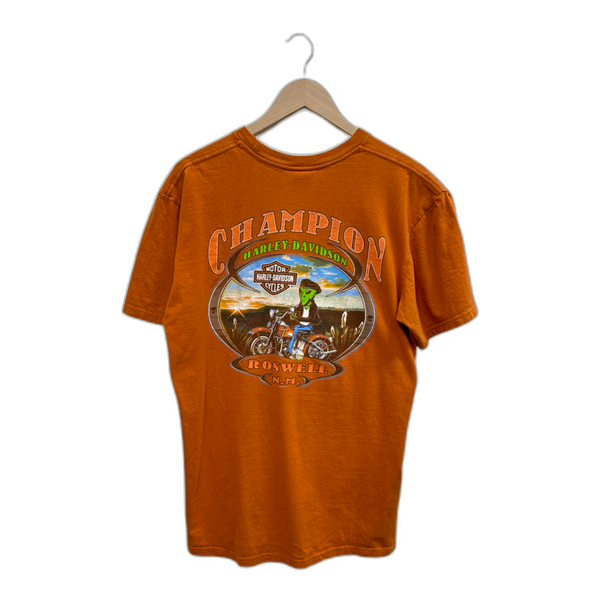 Vintage Harley Davidson Roswell New Mexico Tee - Burnt Orange